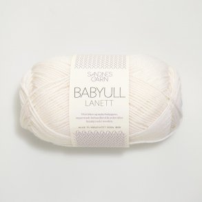 Sandnes - Babyull Lanett Fv. 1001 Optisk Hvid