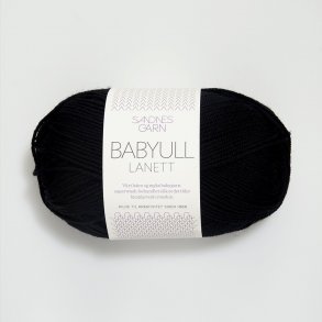 Sandnes - Babyull Lanett Fv. 1099 Sort.