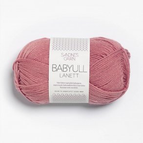 Sandnes - Babyull Lanett Fv. 4023 Stvet Gammelrosa