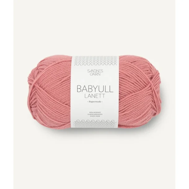 Sandnes - Babyull Lanett Fv. 4024 Gammel Rosa