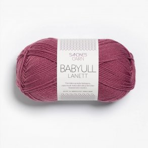 Sandnes - Babyull Lanett Fv. 4244 Mrk Gammelrosa
