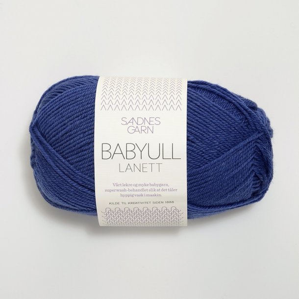 Sandnes - Babyull Lanett Farve 5846 Blviolet. 