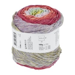 Lang Yarns - Paradise Multi Fv. 13 Gul/Lilla/Turkis