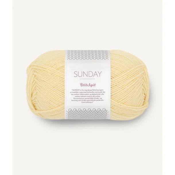 Sandnes - PetiteKnit Sunday fv. 2114 Butter. 