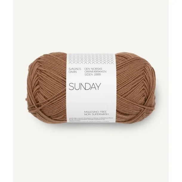 Sandnes - Sunday Fv. 3052 Pecan Brown. 