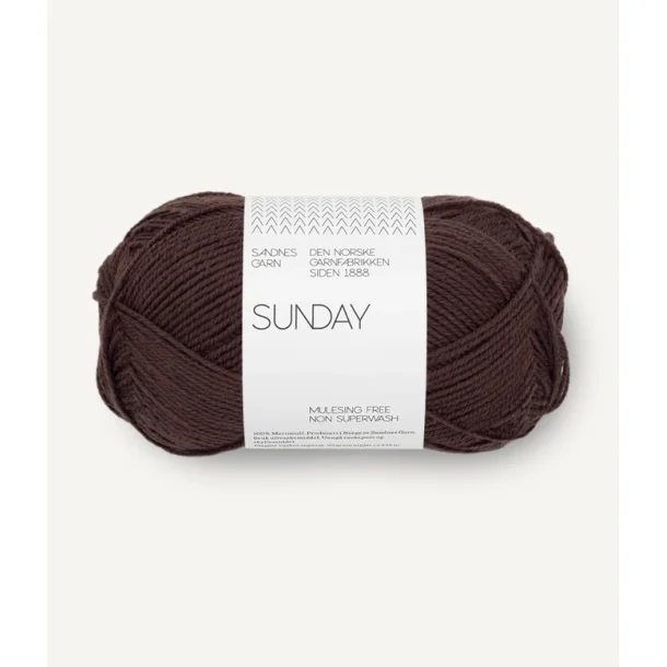 Sandnes - Sunday Fv. 3591 Chokolade Plum. 