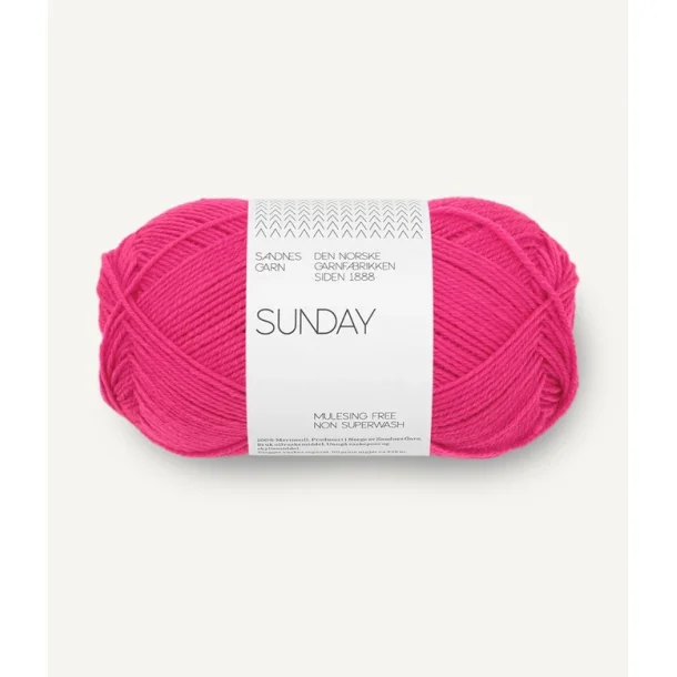 Sandnes - Sunday Fv. 4518 Hot Pink.