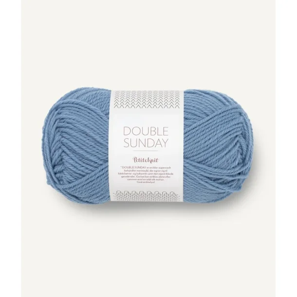 Sandnes - PetiteKnit Double Sunday fv. 6043 Baby Blue Eye