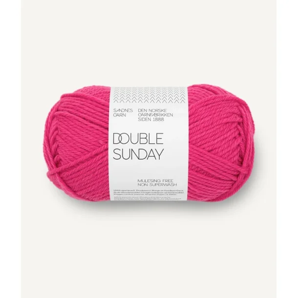 Sandnes - Double Sunday Fv. 4518 Hot Pink
