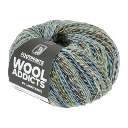 Lang Yarns - Footprints Wool Addict Fv. 01 Bl/Grn Multi