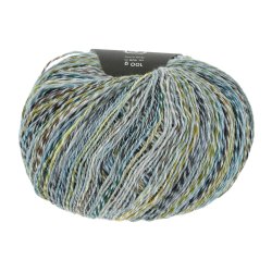 Lang Yarns - Footprints Wool Addict Fv. 01 Bl/Grn Multi