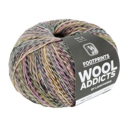 Lang Yarns - Footprints Wool Addict Fv. 02 Rose/Grn Multi