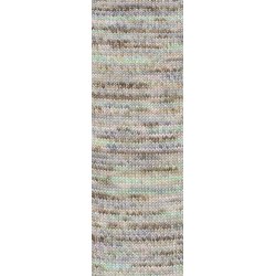 Lang Yarns - Footprints Wool Addict Fv. 04 Turkis/Brun/Bl Multi