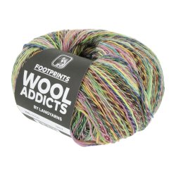 Lang Yarns - Footprints Wool Addict Fv. 06 Grn/Gul/Rose Multi