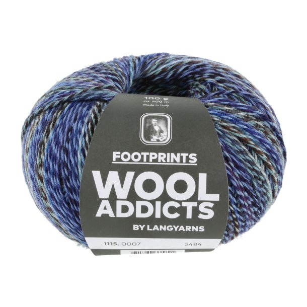 Lang Yarns - Footprints Wool Addict Fv. 07 Bl Multi