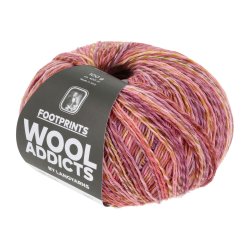 Lang Yarns - Footprints Wool Addict Fv. 10 Gul/Rose Multi