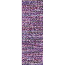 Lang Yarns - Footprints Wool Addict Fv. 11 Lilla/Fuchsia/Brun Multi