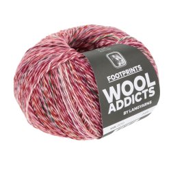 Lang Yarns - Footprints Wool Addict Fv. 12 Pink/Grn/Rose