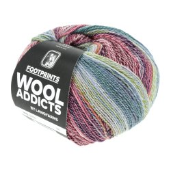Lang Yarns - Footprints Wool Addict Fv. 14 Bl/Vin/Rose