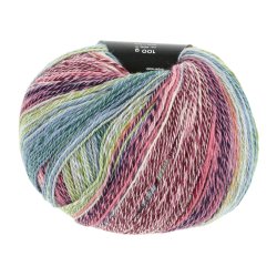 Lang Yarns - Footprints Wool Addict Fv. 14 Bl/Vin/Rose