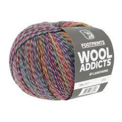 Lang Yarns - Footprints Wool Addict Fv. 17 B�r/Gr�n/Bl� Multi