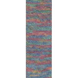 Lang Yarns - Footprints Wool Addict Fv. 17 B�r/Gr�n/Bl� Multi