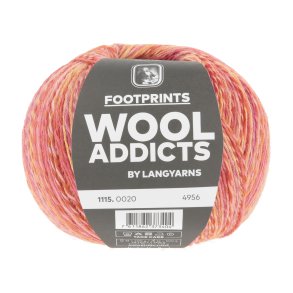 Lang Yarns - Footprints Wool Addict Fv. 20 Orange/Pink/B�r Multi