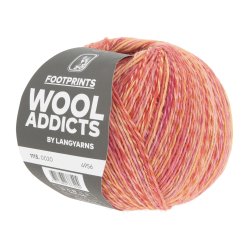 Lang Yarns - Footprints Wool Addict Fv. 20 Orange/Pink/B�r Multi