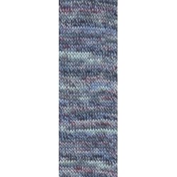 Lang Yarns - Footprints Wool Addict Fv. 21 Bordeaux/Gr�/Lavendel