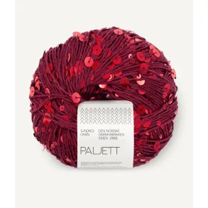 Sandnes - Paljett Fv. 4370 Berry Glow. 