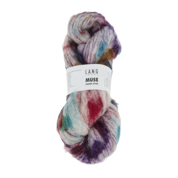 Lang Yarns - Muse Hndfarvet Fv. 04 Lilla/Turkis/Bordeaux