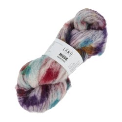 Lang Yarns - Muse Hndfarvet Fv. 04 Lilla/Turkis/Bordeaux