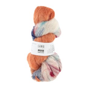 Lang Yarns - Muse H�ndfarvet Fv. 08 Orange Printed