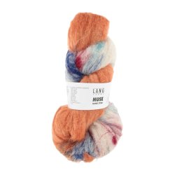 Lang Yarns - Muse H�ndfarvet Fv. 08 Orange Printed
