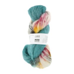 Lang Yarns - Muse H�ndfarvet Fv. 09 Turkis Printed