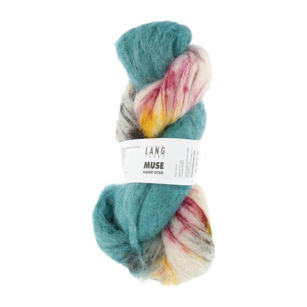 Lang Yarns - Muse Hndfarvet Fv. 09 Turkis Printed