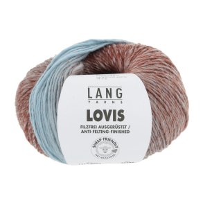 Lang Yarns - Lovis Multicolor Fv. 03 Turkis/Mursten