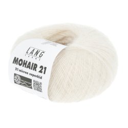 Lang Yarns - Mohair 21 Fv. 02 Egg White