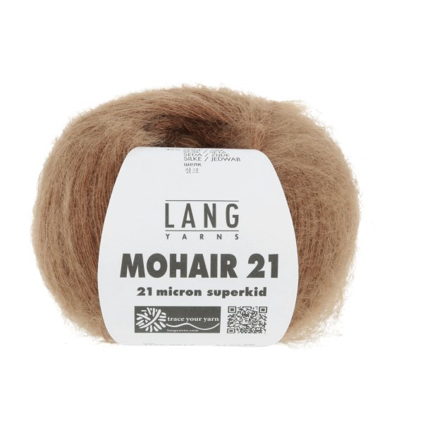 Lang Yarns - Mohair 21 Fv. 15 Mrk Nougat