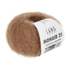 Lang Yarns - Mohair 21 Fv. 15 Mrk Nougat