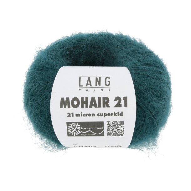 Lang Yarns - Mohair 21 Fv. 18 Mrk Grn