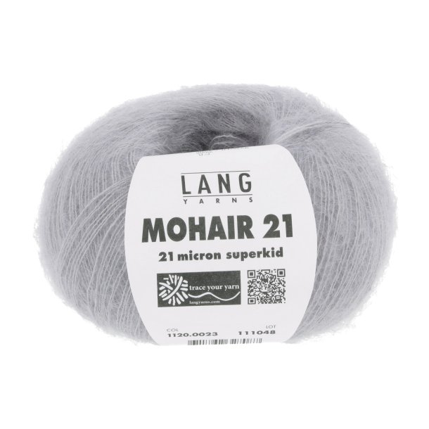 Lang Yarns - Mohair 21 Fv. 23 Silver