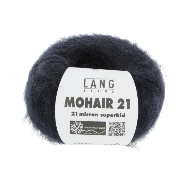 Lang Yarns - Mohair 21 Fv. 25 Marine Bl