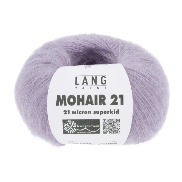 Lang Yarns - Mohair 21 Fv. 46 Lilla