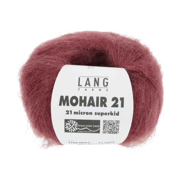 Lang Yarns - Mohair 21 Fv. 63 Dark Red