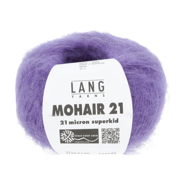 Lang Yarns - Mohair 21 Fv. 146 Mrk Lilla