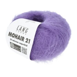 Lang Yarns - Mohair 21 Fv. 146 Mrk Lilla