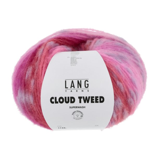 Lang Yarns - Cloud Tweed Fv. 02 Pink/Rd