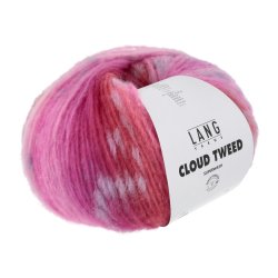 Lang Yarns - Cloud Tweed Farve 02 Pink/Rd