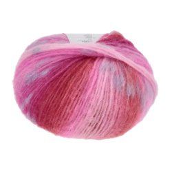 Lang Yarns - Cloud Tweed Farve 02 Pink/Rd